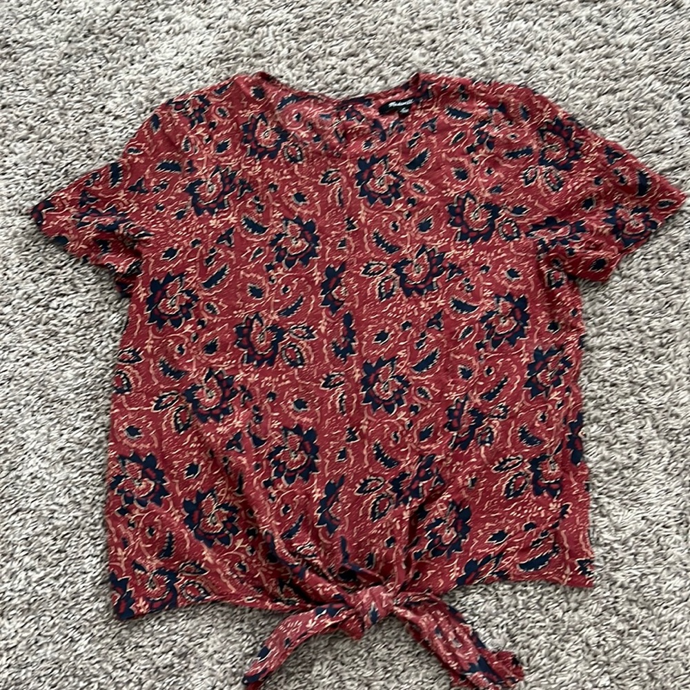 Madewell, light weight short sleeve top.